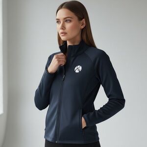 🌻The North Face Ladies Blue Full-Zip Fleece Interior Jacket Size XXL